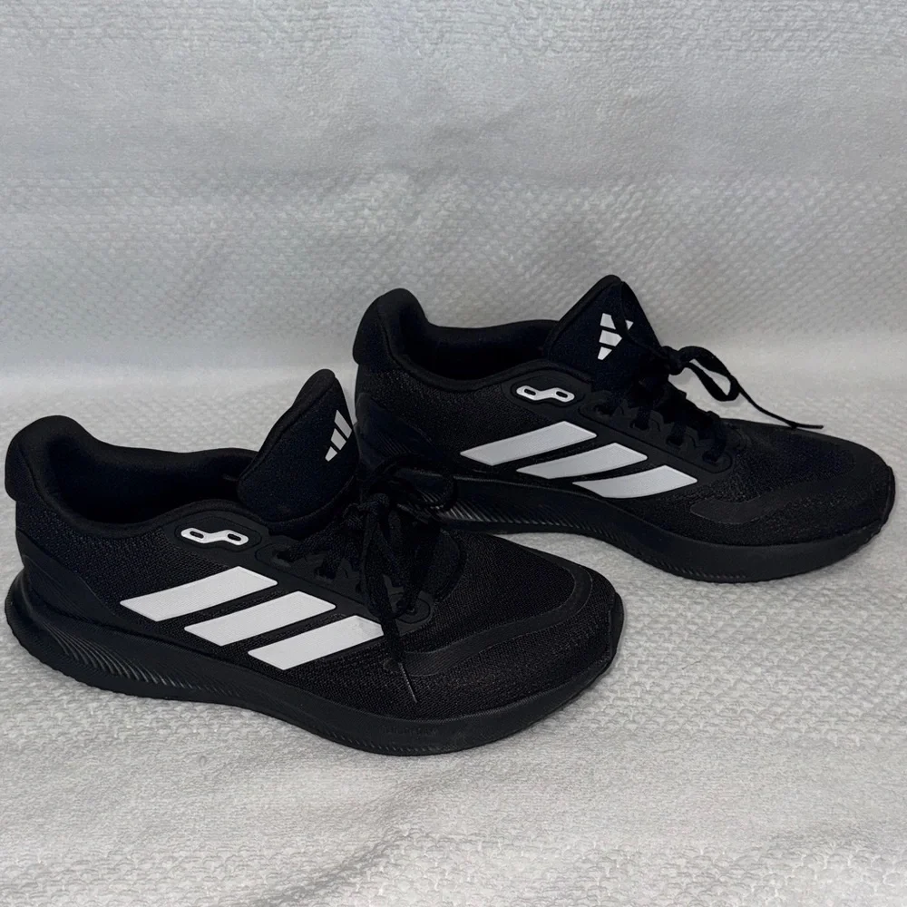 Adidas Men's Black and White Athletic Sneakers - Picture 1 of 7